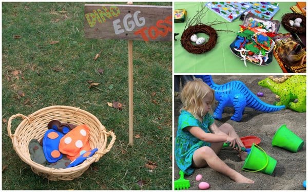 Dinosaur party-dinosaur eggs, party game