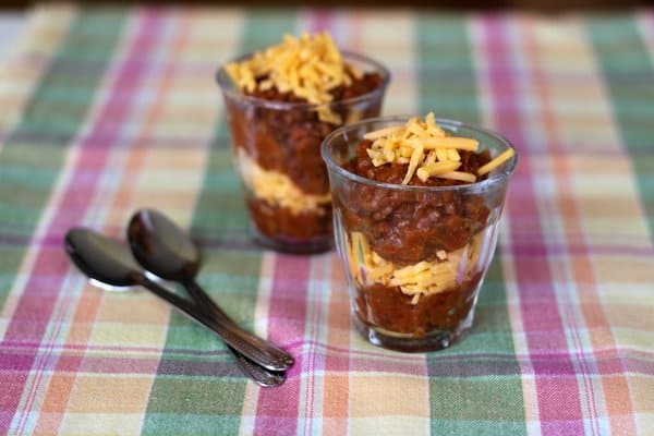 chili parfaits, on foodlets.com