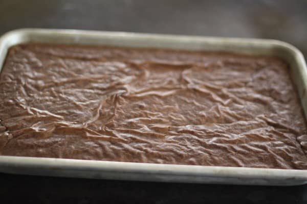 pan of brownies for brownie nests, foodlets