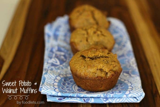 sweet potato walnut muffins