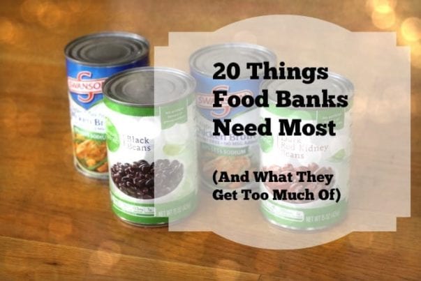 what food banks need most