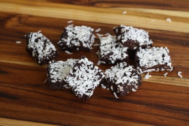 coconut fudge squares