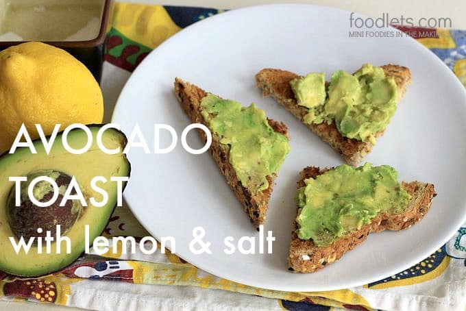 avocado toast, foodlets