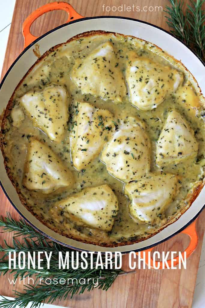 honey mustard chicken foodlets with rosemary