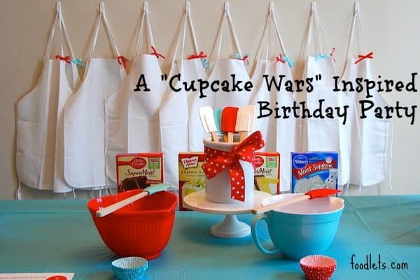 a "cupcake wars" inspired birthday party