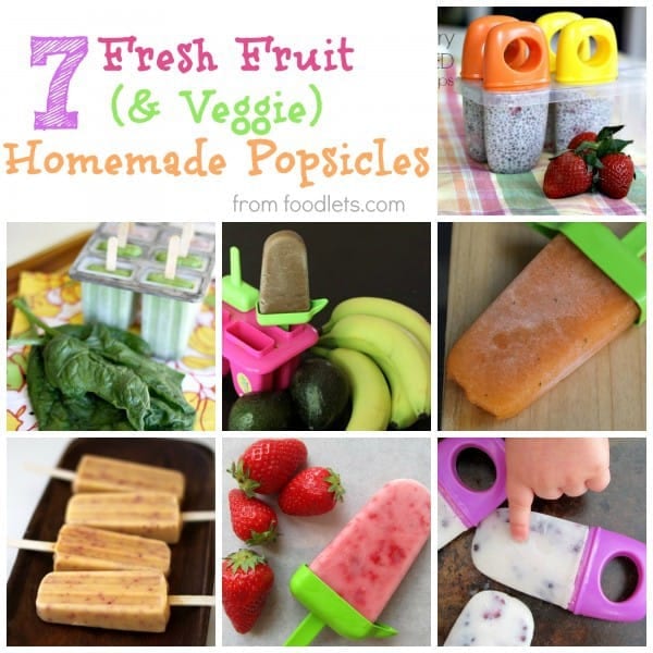 7 fresh fruit & veggie homemade popsicles