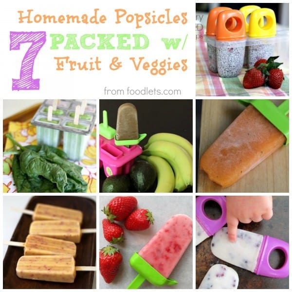 7 homemade popsicles packed with fruit & veggies