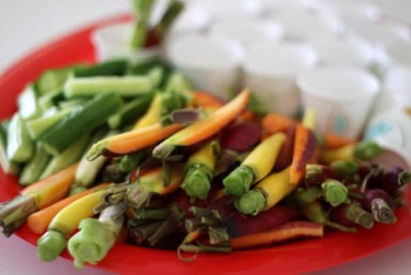 rainbow carrots from the garden