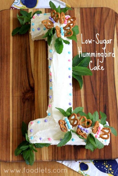 low sugar hummingbird cake, foodlets