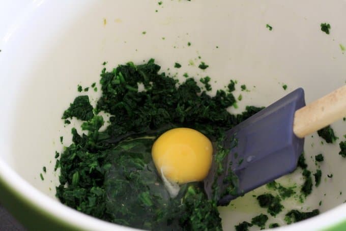 spinach with egg