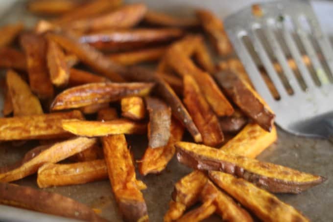 sweet potato fries with cinnamon