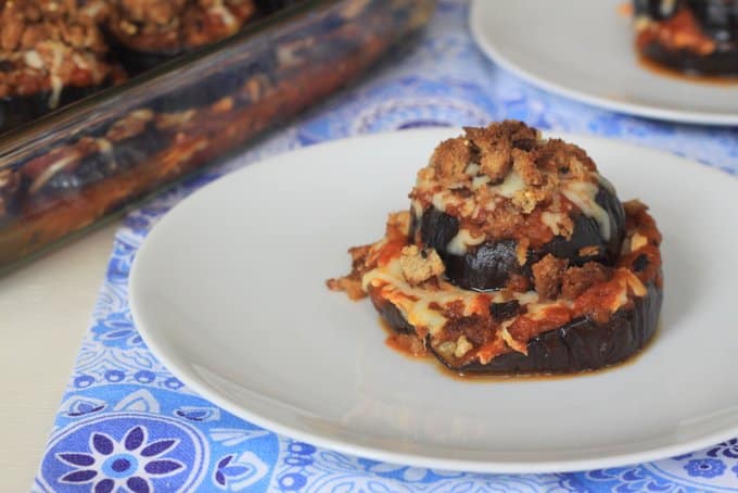 individual eggplant parmesan