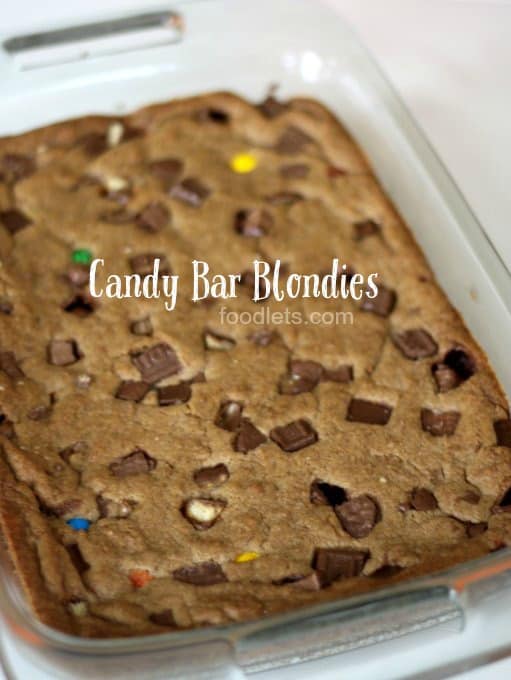 candy bar blondies, foodlets