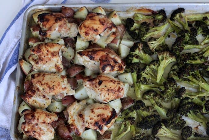 honey mustard chicken sheet pan dinner