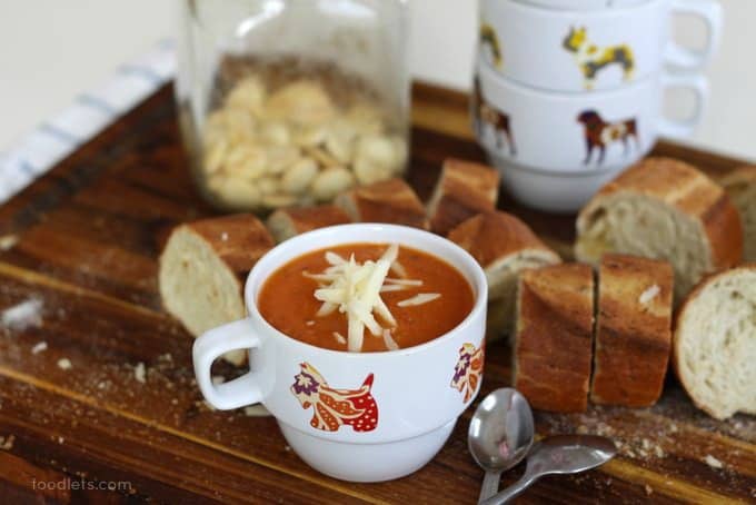 creamy tomato soup with white beans