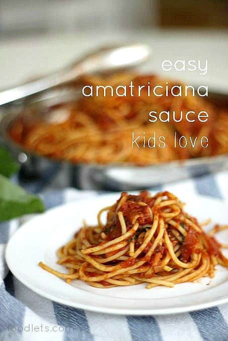 easy amatriciana for kids foodlets 2