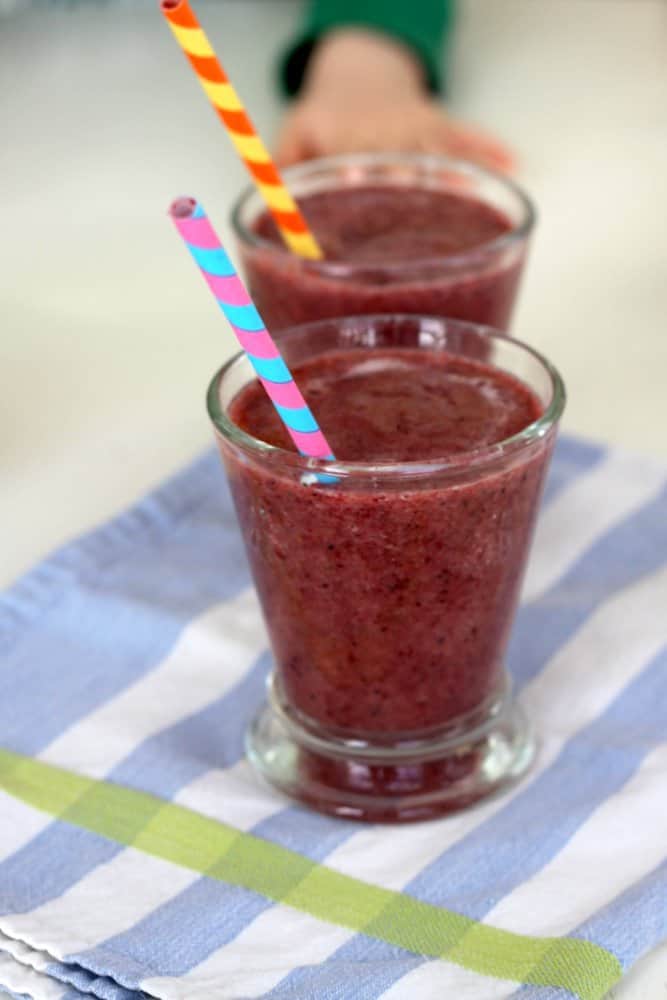 rainbow smoothies blended