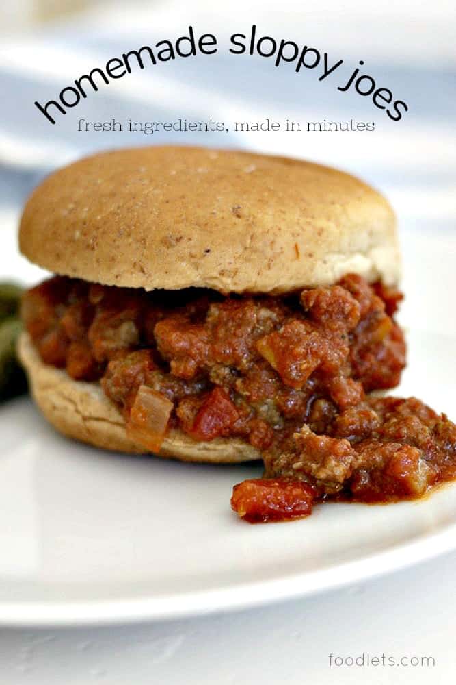 Homemade Sloppy Joes Foodlets