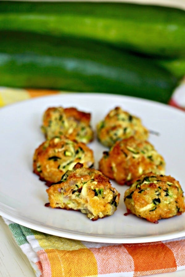 cheesy zucchini balls, get the recipe at foodlets.com