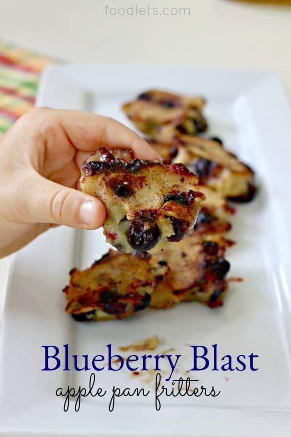 blueberry blast apple pan fritters