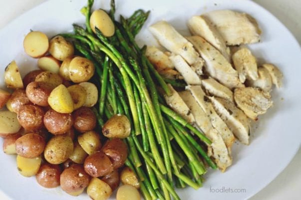 lemon chicken sheet pan dinner