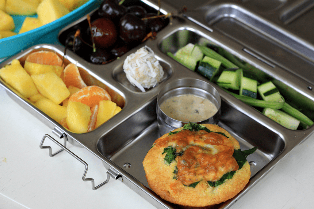 School Lunch Ideas with Planetbox - Pineapple and Coconut