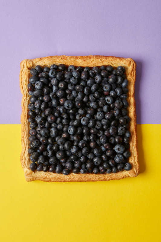 Lemon blueberry tart