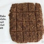 no-bake chocolate fruit and nut bars, foodlets