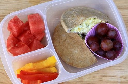 5 pictures of school lunches with 2+ servings of fruit & veggies (plus ...