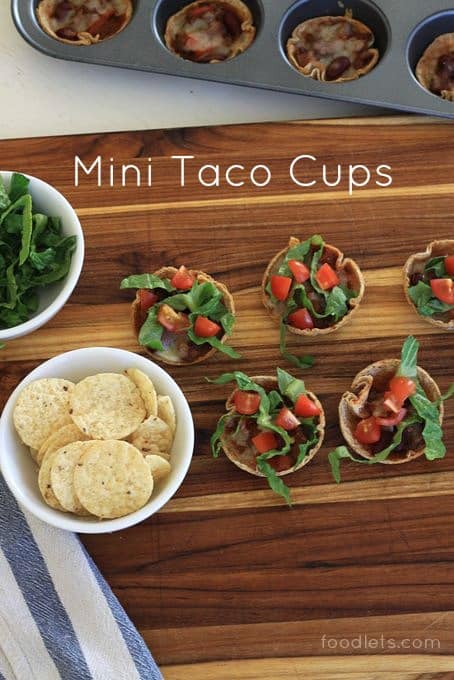 mini taco cups, foodlets.com