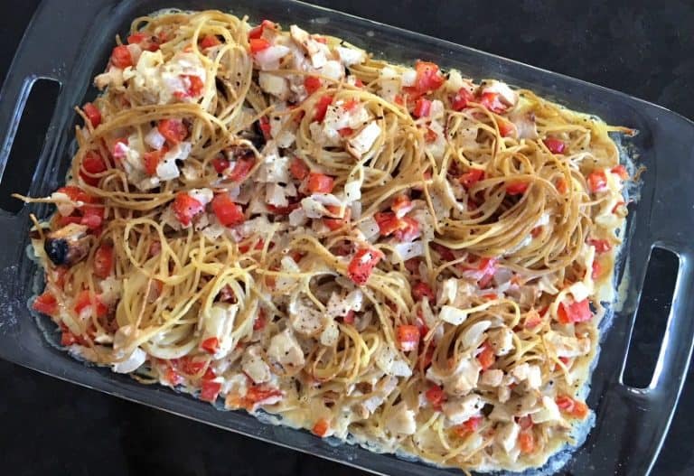 Chicken and Bell Pepper Pasta Bake Foodlets