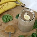 chunky monkey smoothie with spinach