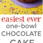easy chocolate cake PIN