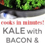 kale with bacon and cranberries