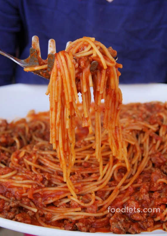 Instant Pot Spaghetti on Fork (1)