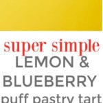 easy lemon and blueberry tart recipe PIN