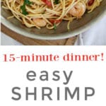 easy shrimp pasta PIN, foodlets.com