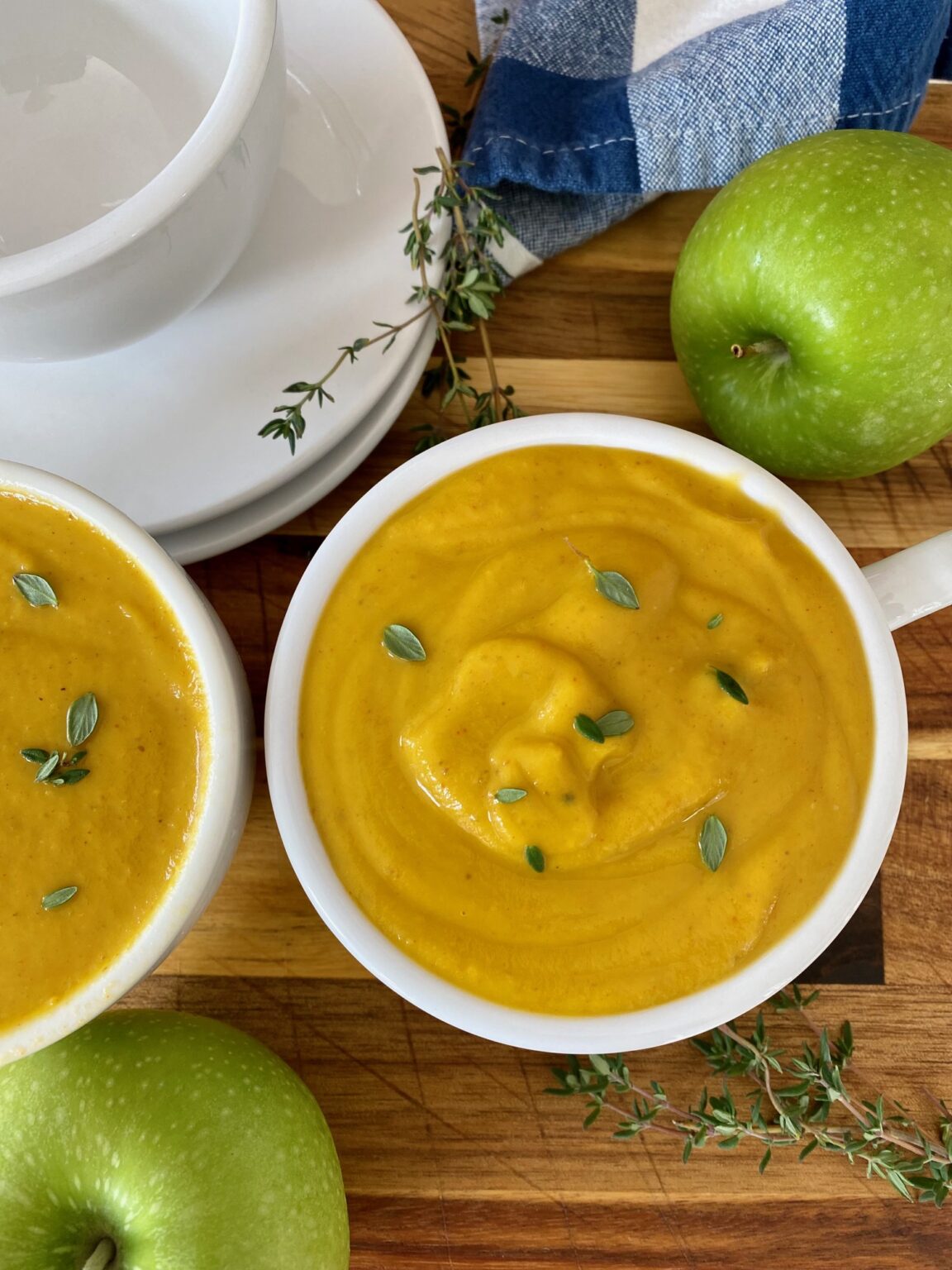 Simple Sweet Potato & Green Apple Soup Foodlets